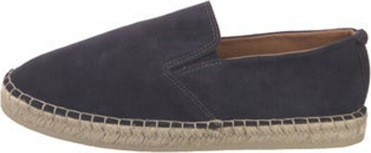 Terra Suede Espadrilles Blue Jute & Rubber Trim Round-Toes Platform
