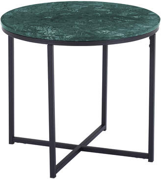 Webster Temple & Siena Round Marble Side Table