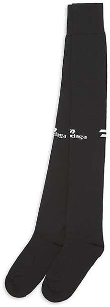 Balenciaga Knee-High Logo Socks - ShopStyle