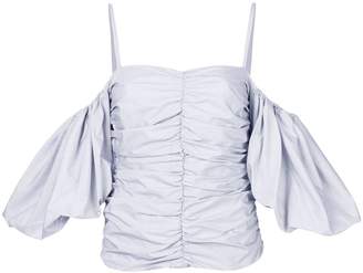 Isa Arfen striped off shoulder blouse