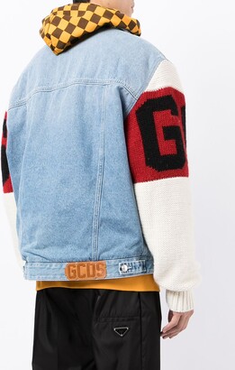 GCDS Panelled Denim Jacket