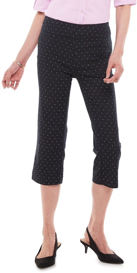 croft and barrow pull on capris