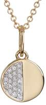 Thumbnail for your product : Bony Levy 18K Yellow Gold Pave Diamond Cookie Pendant Necklace - 0.04 ctw