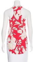 Thumbnail for your product : Derek Lam 10 Crosby Silk Floral Print Top w/ Tags