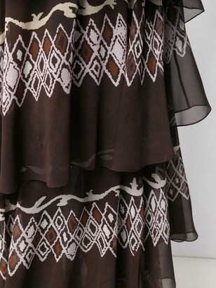 Fendi Layered Printed Maxi Dress