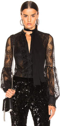 Alexis Charis Top in Black Lace | FWRD