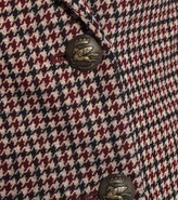 Thumbnail for your product : Etro Houndstooth cotton and wool blazer