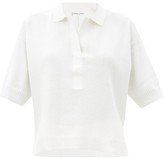 Thumbnail for your product : Apiece Apart Clara Short-sleeve Cotton-blend Sweater - Cream