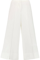 Thumbnail for your product : By Malene Birger Lasandro Cropped Crepe Wide-Leg Pants
