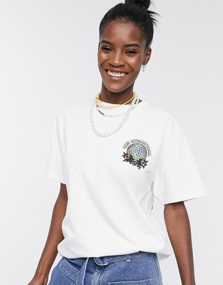 Obey oversized t-shirt with take back the planet graphic