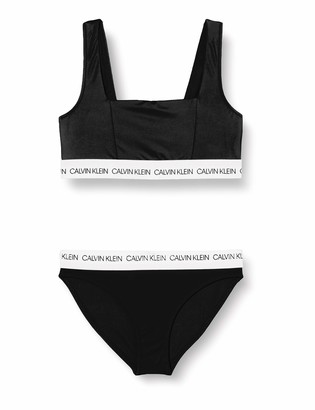 Calvin Klein Girl's Bralette Bikini Set Swimwear