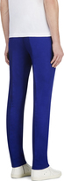 Thumbnail for your product : Calvin Klein Collection SSENSE Exclusive Royal Blue Cotton & Neoprene Trousers