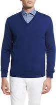 Thumbnail for your product : Ermenegildo Zegna High-Performance Wool Sweater, Bright Blue