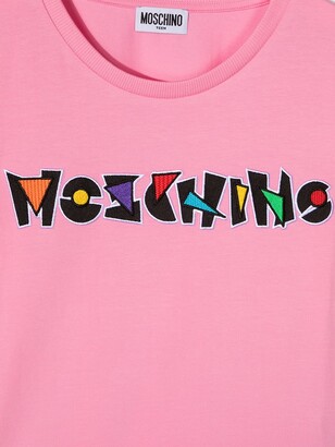 MOSCHINO BAMBINO logo print T-shirt