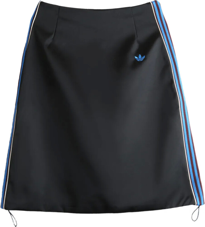 adidas Satin Stripe-Detail Skirt