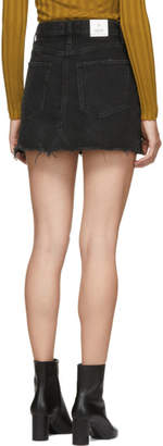 A Gold E Black Quinn Hi Rise Miniskirt