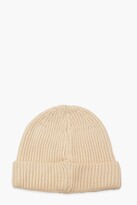 Thumbnail for your product : boohoo Oatmeal Ribbed Beanie