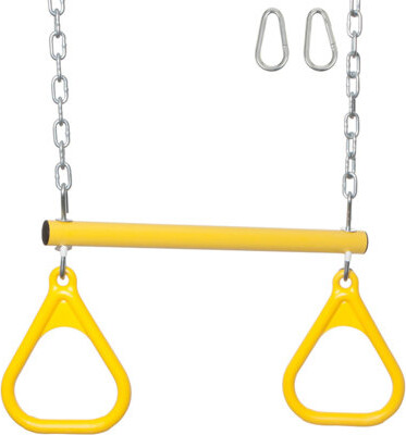 Swing Set Stuff Trapeze Bar and Rings with Chains and Hooks