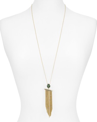 Alexis Bittar Crystal Studded Tassel Pendant Necklace, 30