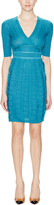 Thumbnail for your product : M Missoni Chevron Wool Wrap Front Dress