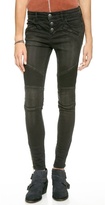 Thumbnail for your product : Free People Mid Rise Moto Jeans