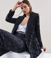 Thumbnail for your product : Reiss Peony Jacket - Jacquard Double-breasted Blazer in Navy
