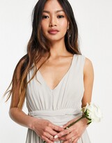 Thumbnail for your product : Vila Bridesmaid maxi dress in pale grey