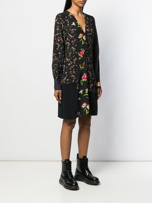 McQ Swallow Panelled Floral Dress