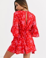 Thumbnail for your product : Billabong Divine mini beach dress in red