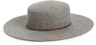 Frye Santa Fe Belted Wool Felt Boater Hat