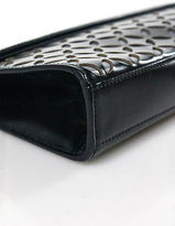 Thumbnail for your product : Alaia Black Leather Laser Cut Clutch