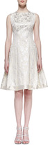Thumbnail for your product : Carmen Marc Valvo Sleeveless Fit & Flare Cocktail Dress, Ivory