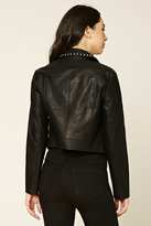Thumbnail for your product : Forever 21 FOREVER 21+ Studded Faux Leather Jacket