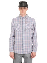 Thumbnail for your product : Globe Hooded Plaid Cotton Shirt