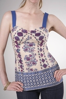Thumbnail for your product : Plenty by Tracy Reese Border Cami Top in Floral Stripes