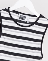 Thumbnail for your product : Reclaimed Vintage inspired crop vest in stripe