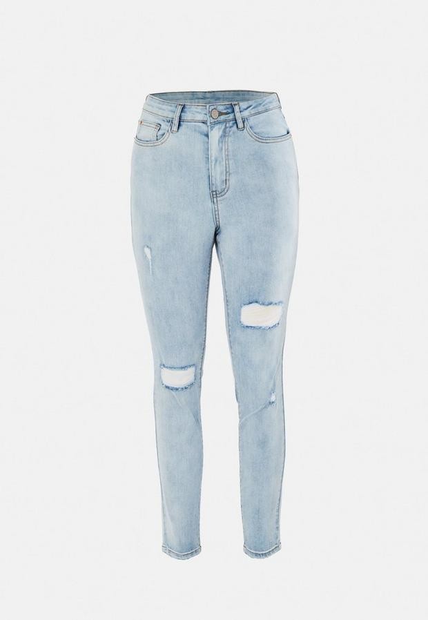 blue sinner clean distressed skinny jeans