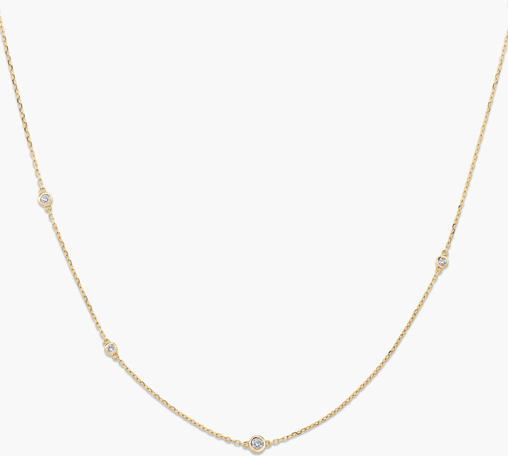 Mejuri Multi Station Round Diamond Necklace