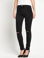 Thumbnail for your product : Glamorous Rip and Repair High Waisted Skinny Jeans