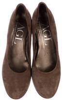 Thumbnail for your product : AGL Suede Round-Toe Pumps