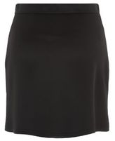 Thumbnail for your product : New Look Teens Black Scuba Zip Side Mini Skirt