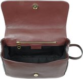 Thumbnail for your product : Sonia Rykiel Lucien Mahogany Large Leather Flap Bag