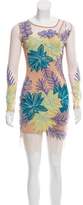 Thumbnail for your product : For Love & Lemons Bodycon Floral Embroidered Dress