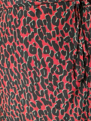 La DoubleJ Leopard Print Wrap Dress