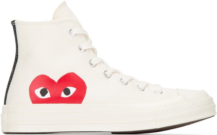 mens comme des garçons play x converse chuck taylor 1970s hi