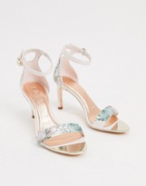 pale pink barely there heels