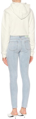Off-White Cropped jeans with scarf