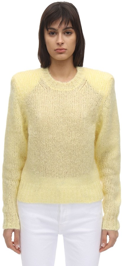 Arena Karriere boksning Isabel Marant Idona Mohair Blend Knit Sweater - ShopStyle