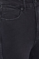 Thumbnail for your product : Good American Good Curve cropped distressed high-rise skinny jeans