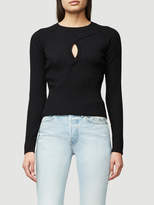 Thumbnail for your product : Frame Twisted Cropped Sweater
